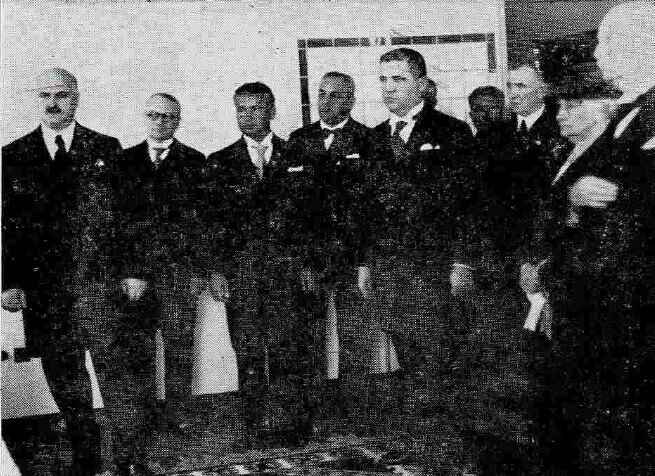 Нака Спасић, супруга Николе Спасића, за време отварања болнице