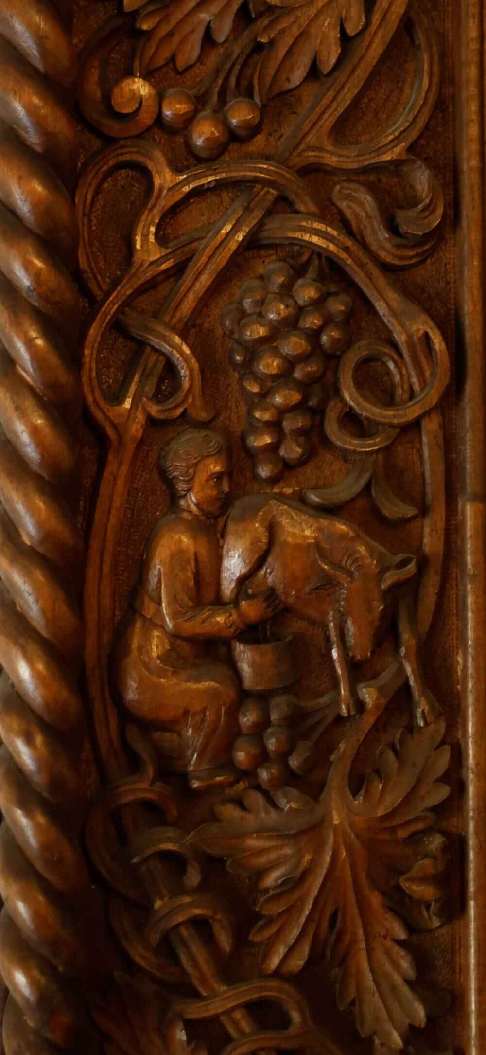 Урош Предић, Портрет Николе Спасића, детаљи рама (Београд, 1936).