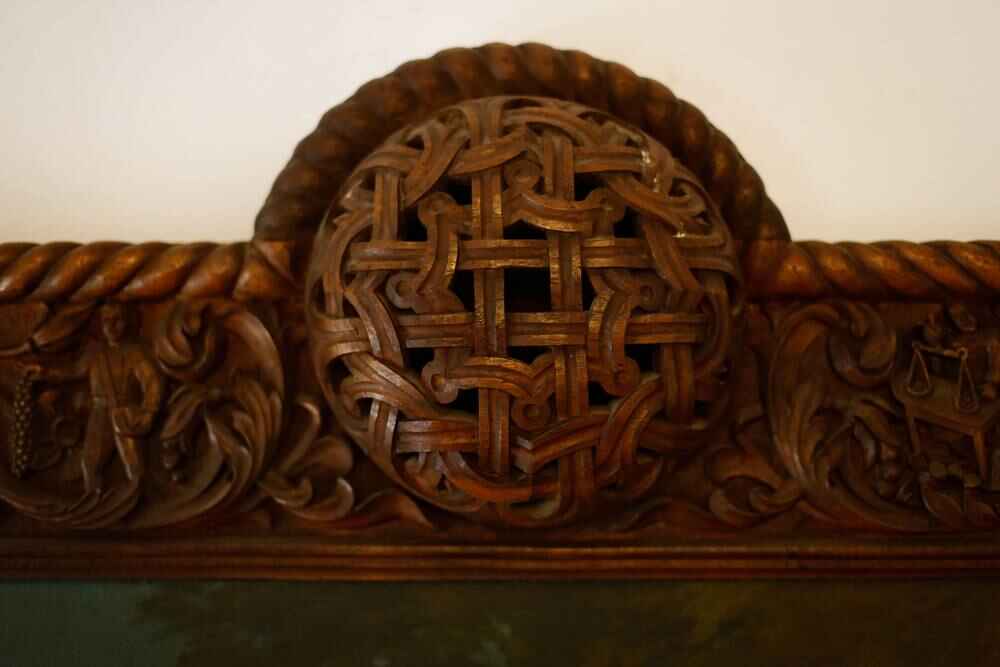 Урош Предић, Портрет Николе Спасића, детаљи рама (Београд, 1936).